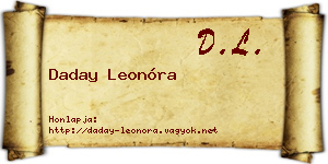 Daday Leonóra névjegykártya